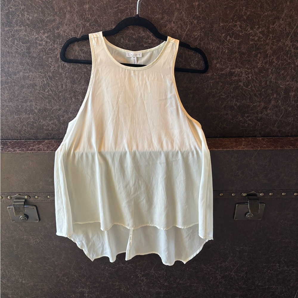Leith Elegant Cream Sleeveless Top